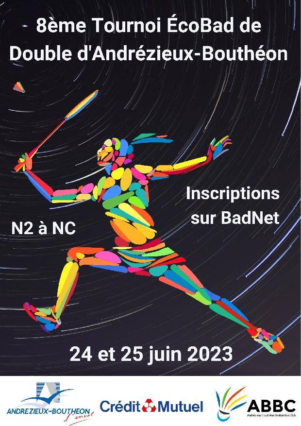 8ème Tournoi ÉcoBad de Double d&#039;Andrézieux-Bouthéon